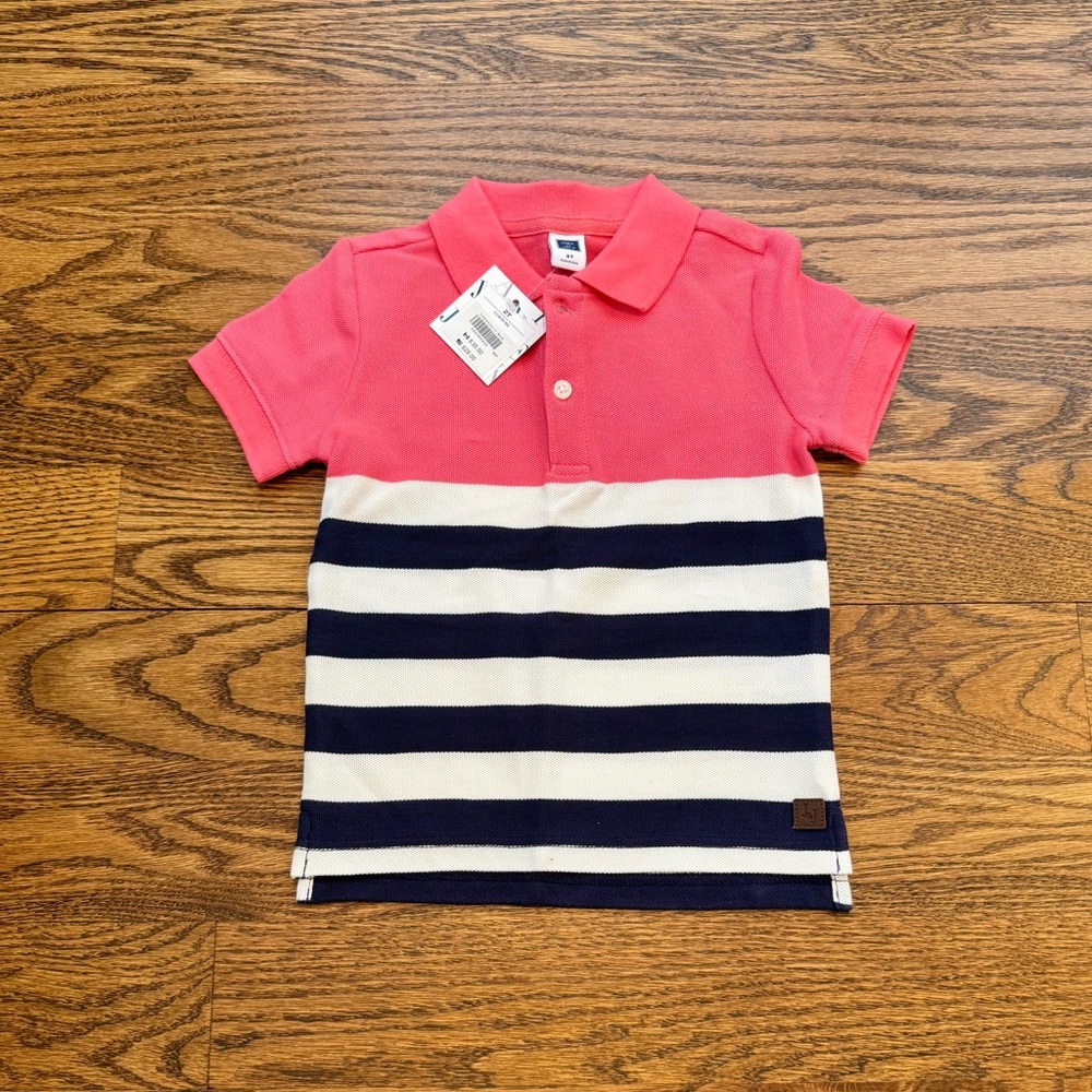 Janie & Jack short sleeve polo. Size 2T. Brand new with tags.